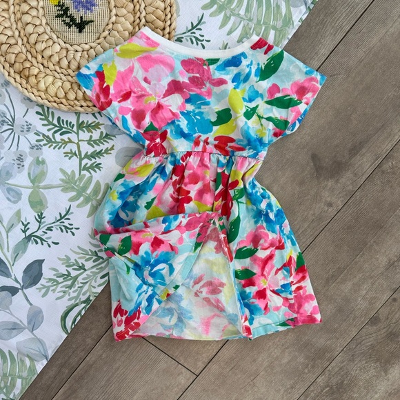 *Play Condition* Old Navy Toddler Girl’s Colorful Floral Casual Dress - Picture 15 of 15